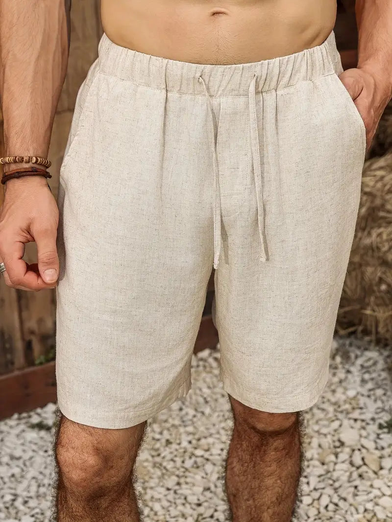 The Santorini Linen Shorts