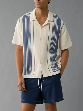 Riviera Azure Knit Polo