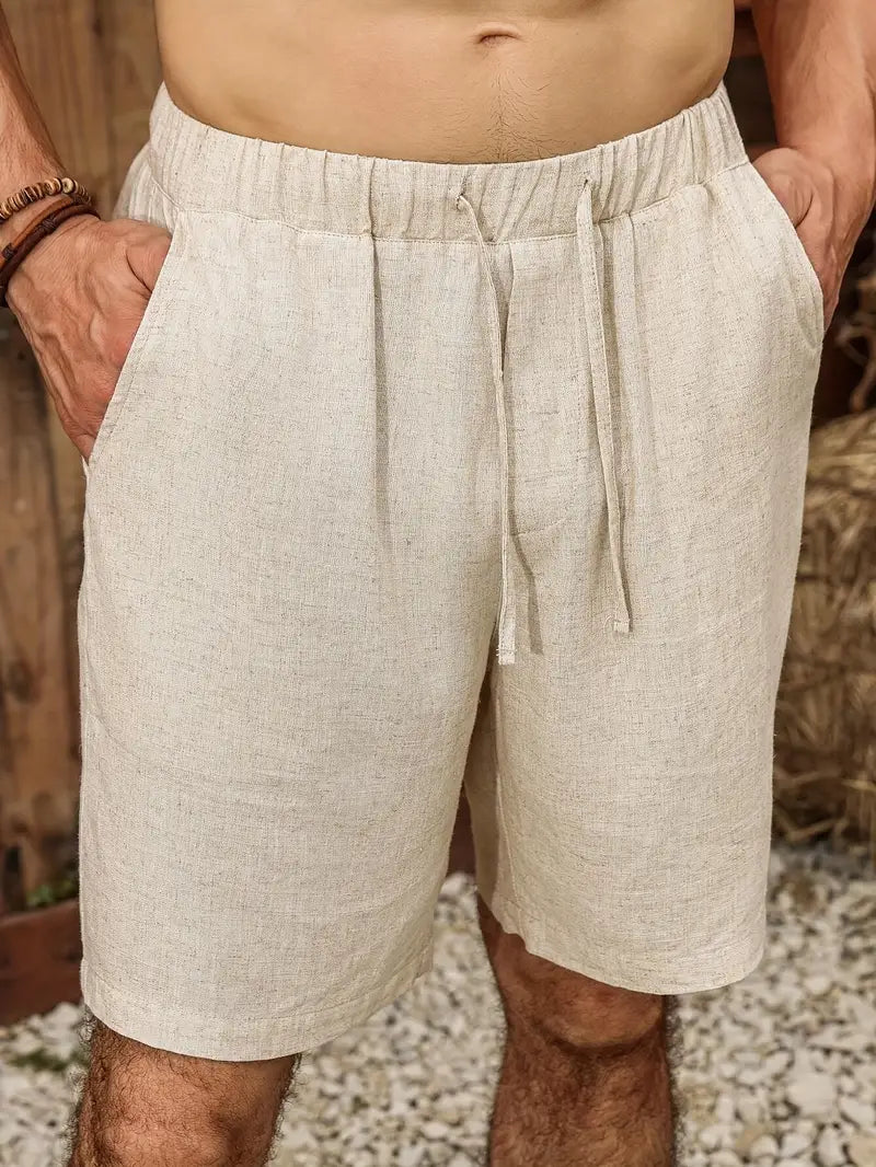 The Santorini Linen Shorts